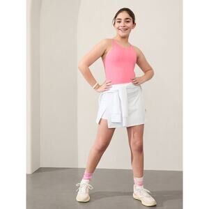 Athleta Girls' Pink Long Distance Strappy Built in Bra Tank Top Size Large